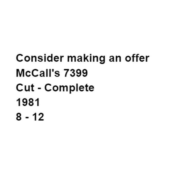 McCalls 7399 Dress Pattern Miss 8-12 Slim Pullover Short Sleeve Below Knee - Picture 3 of 5